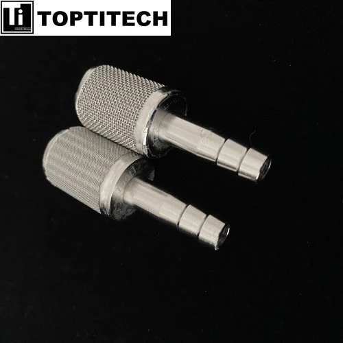 100 Mesh SS316L Wire Mesh Filter With Barbed Hose Fitting high quality