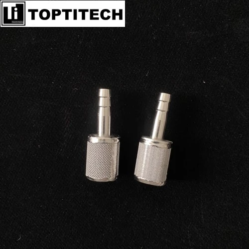 100 Mesh SS316L Wire Mesh Filter With Barbed Hose Fitting factory