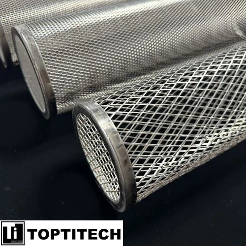 Precision-layered Titanium Basket For Copper Sulfate Ore Filtration high quality