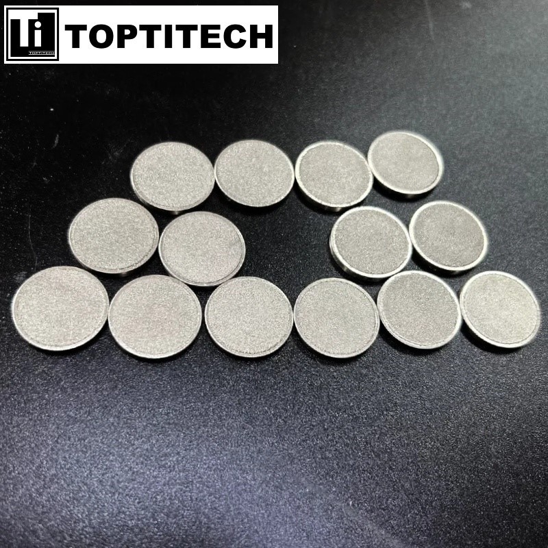Sintered porous metal filter disc Sintered porous metal filter disc